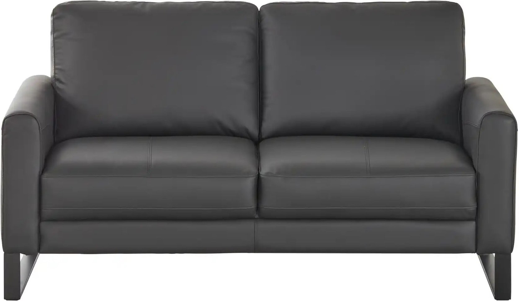 uno Einzelsofa  Ethan ¦ schwarz ¦ Maße (cm): B: 157 H: 85 T: 91.0 Polstermöbel > Sofas > 2-Sitzer - Höffner