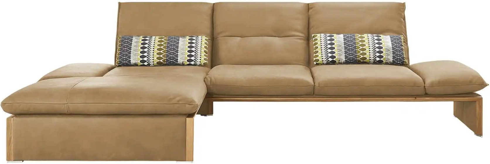 KOINOR Leder-Ecksofa mit Massivholzrahmen aus Wildeiche Humfrey ¦ braun ¦ Maße (cm): B: 314 H: 93 T: 159.0 Polstermöbel ...
