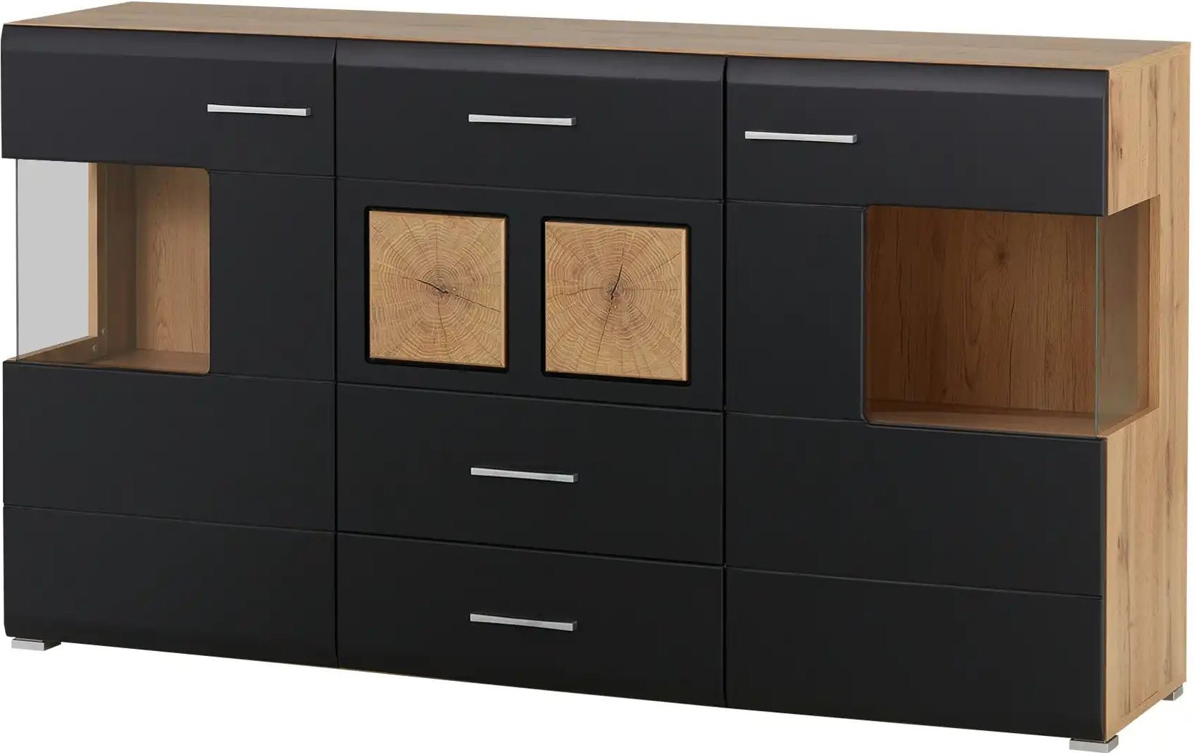 Sideboard Cortina ¦ schwarz ¦ Maße (cm): B: 170 H: 94 T: 42.0 Kommoden & Sideboards > Sideboards - Höffner