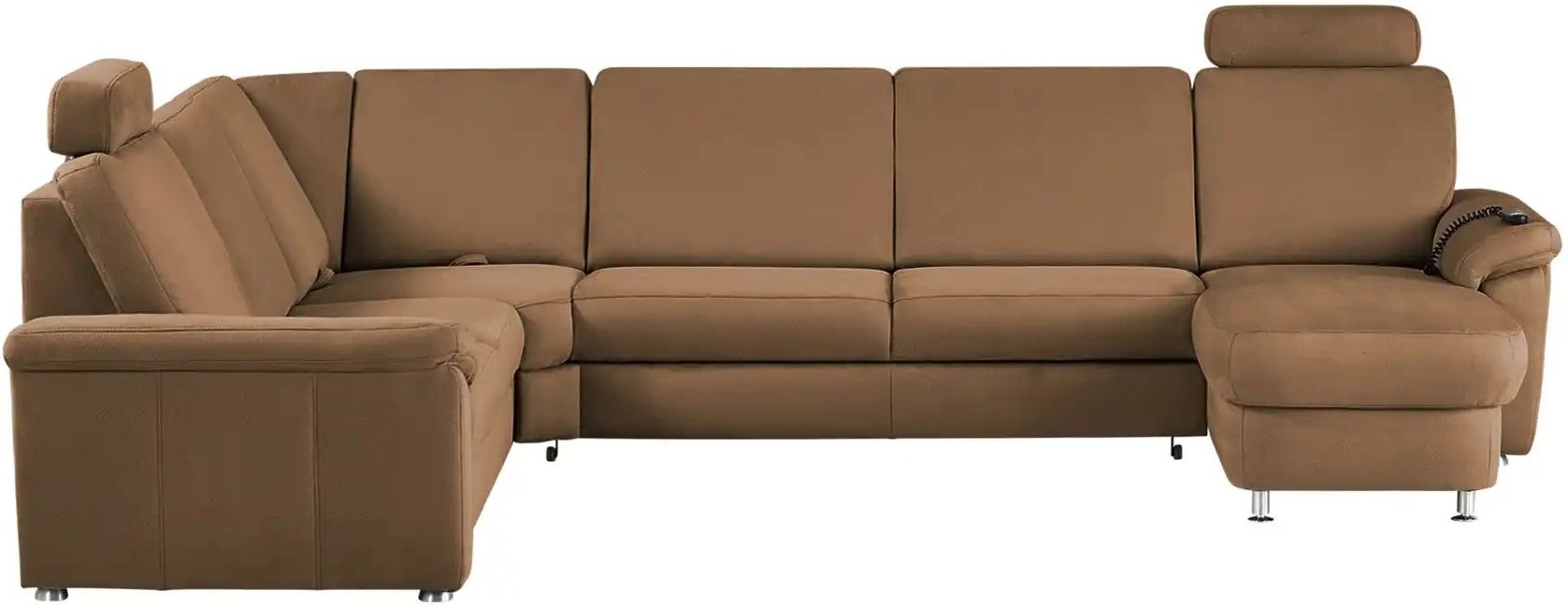 meinSofa Wohnlandschaft Mikrofaser Rita ¦ braun ¦ Maße (cm): B: 330 H: 91 T: 240.0 Polstermöbel > Sofas > Wohnlandschaft...