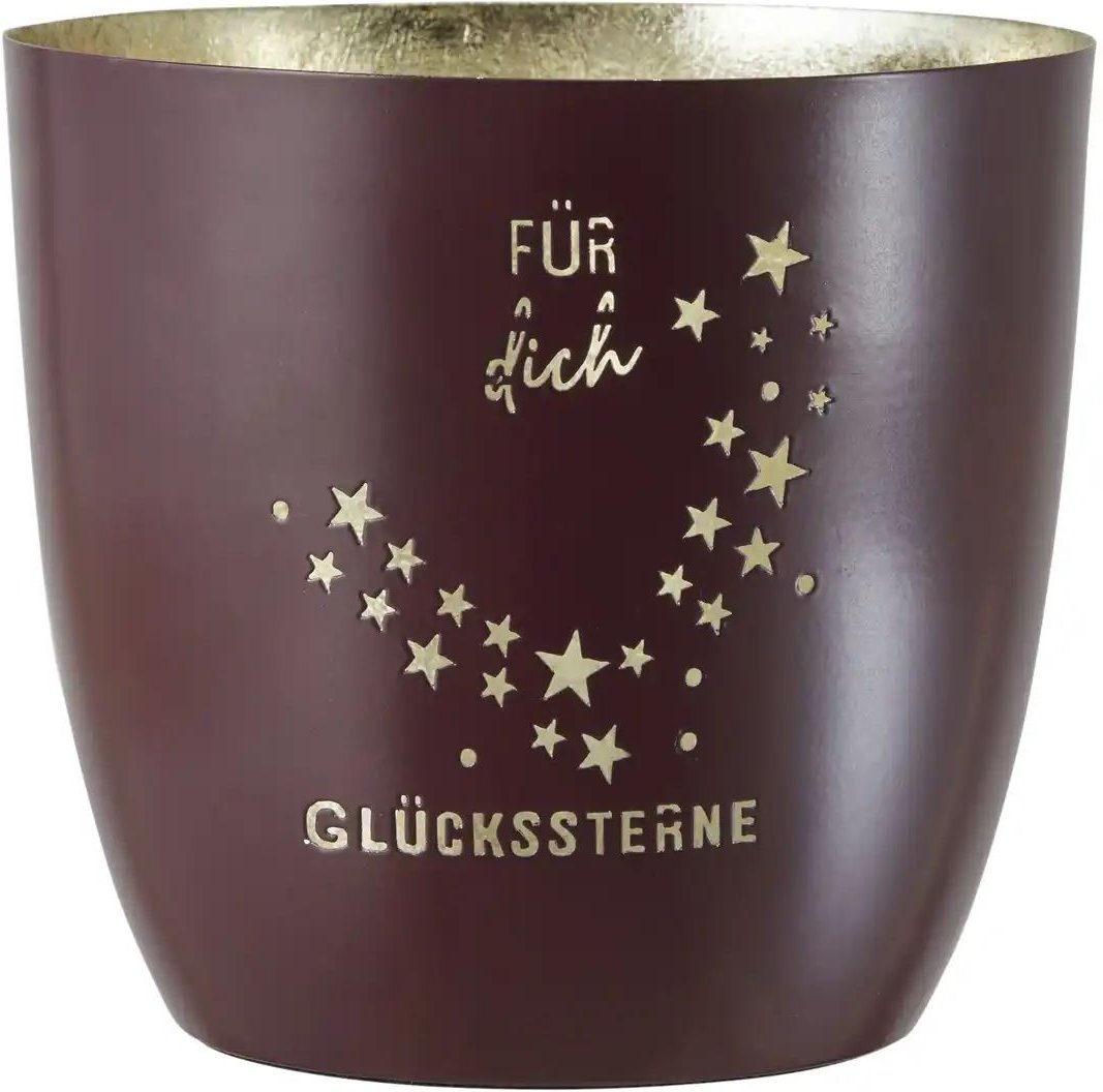 Thumbnail - HOME STORY Teelichthalter ¦ lila/violett ¦ Metall ¦ Maße (cm): H: 13 Ø: 12 Weihnachten - Höffner