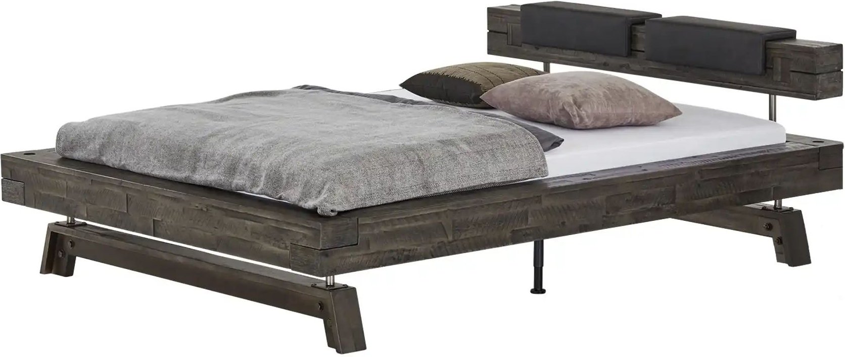 HASENA Massivholzbett Inca ¦ grau ¦ Maße (cm): B: 228 H: 74 Betten > Bettgestelle - Höffner