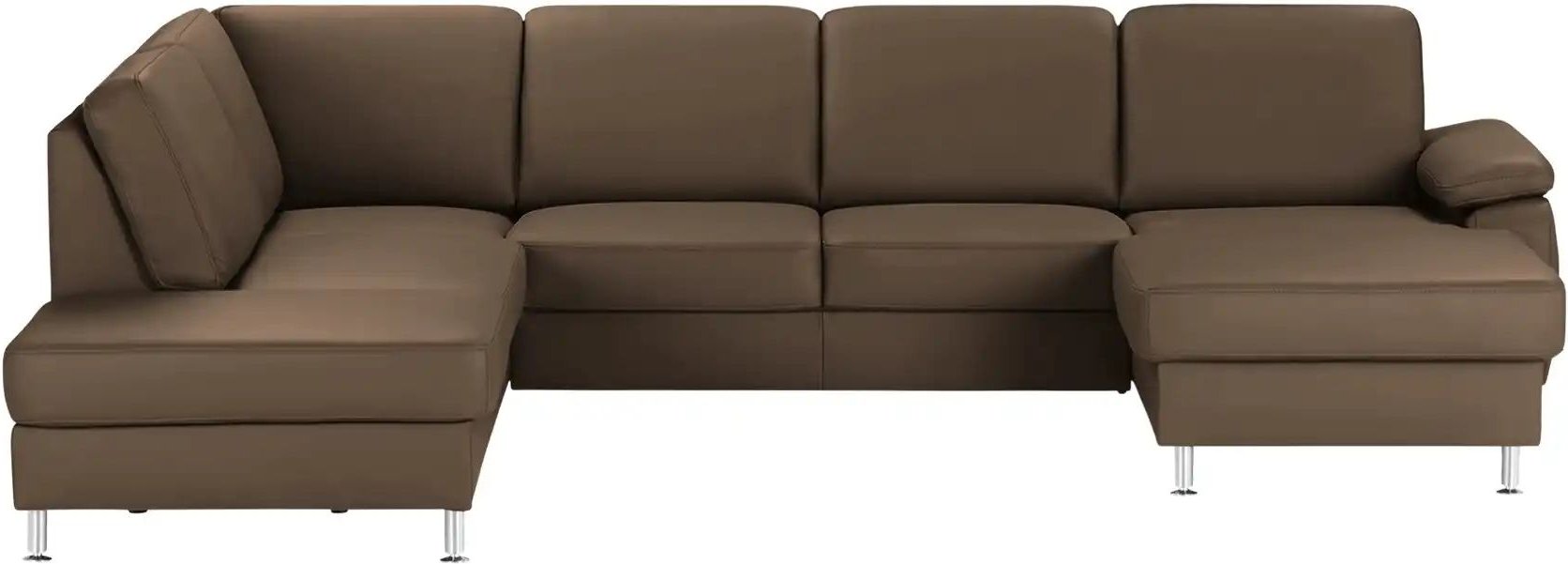 meinSofa Wohnlandschaft mit Sitz- und Rückenbezug aus Leder Kathi ¦ braun ¦ Maße (cm): B: 309 H: 86 T: 235.0 Polstermöbe...