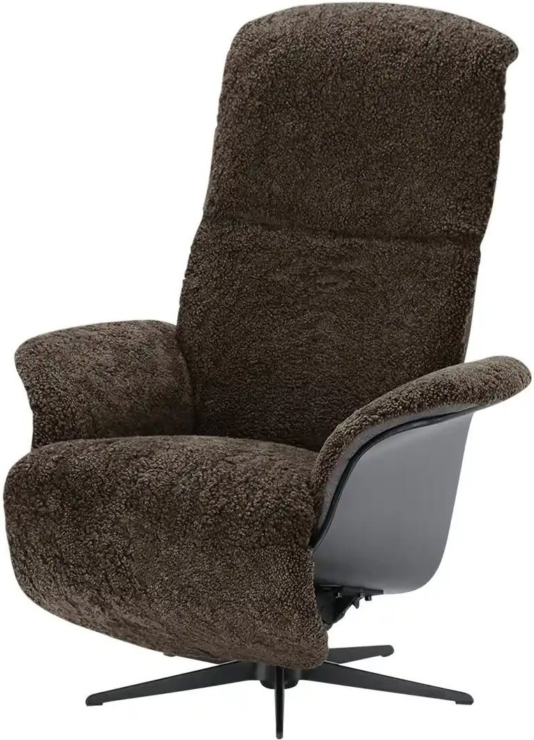 Nils Olsen Relaxsessel mit Schaffell Frederik ¦ braun ¦ Maße (cm): B: 78 H: 113 T: 79.0 Polstermöbel > Sessel > Relaxse...