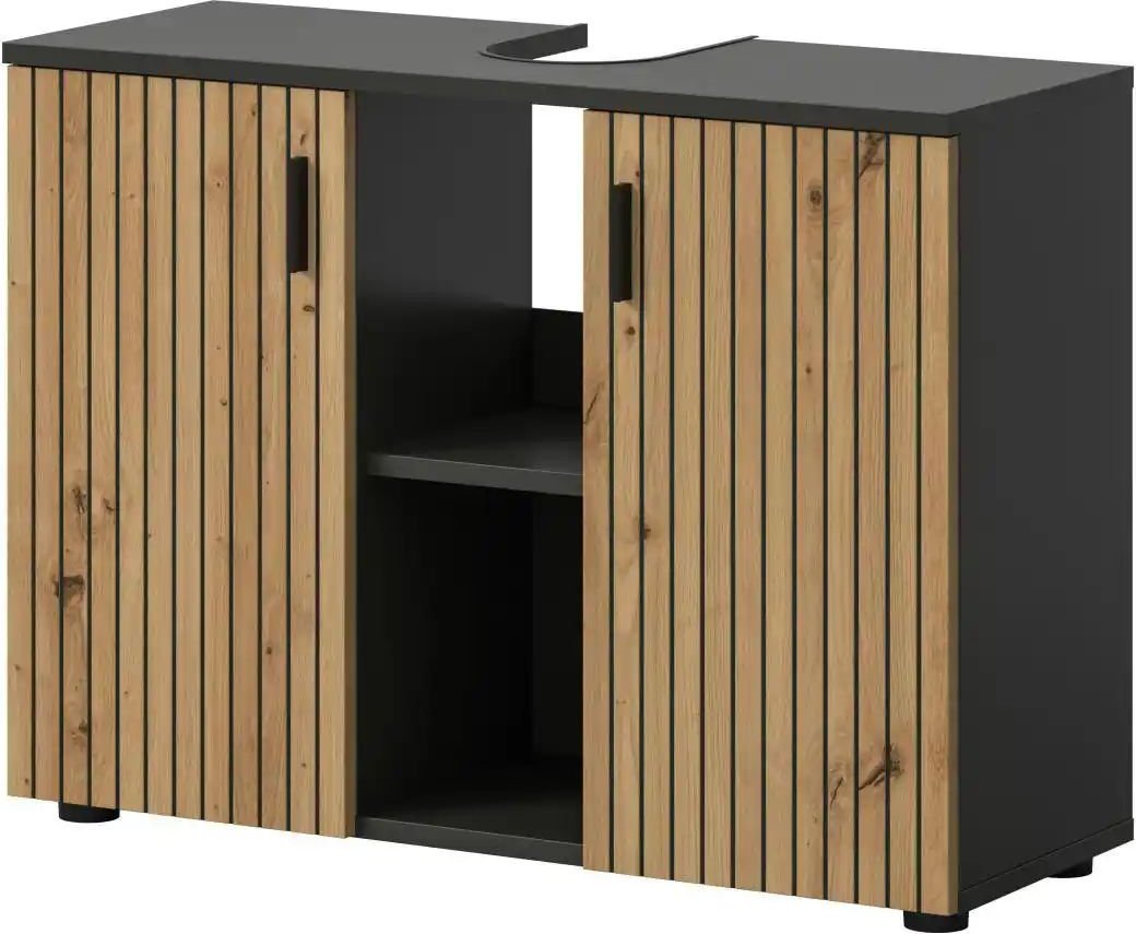 Waschbeckenunterschrank Mönchsee ¦ grau ¦ Maße (cm): B: 80 H: 59 Schränke > Badschränke > Waschbecken-unterschränke - H...