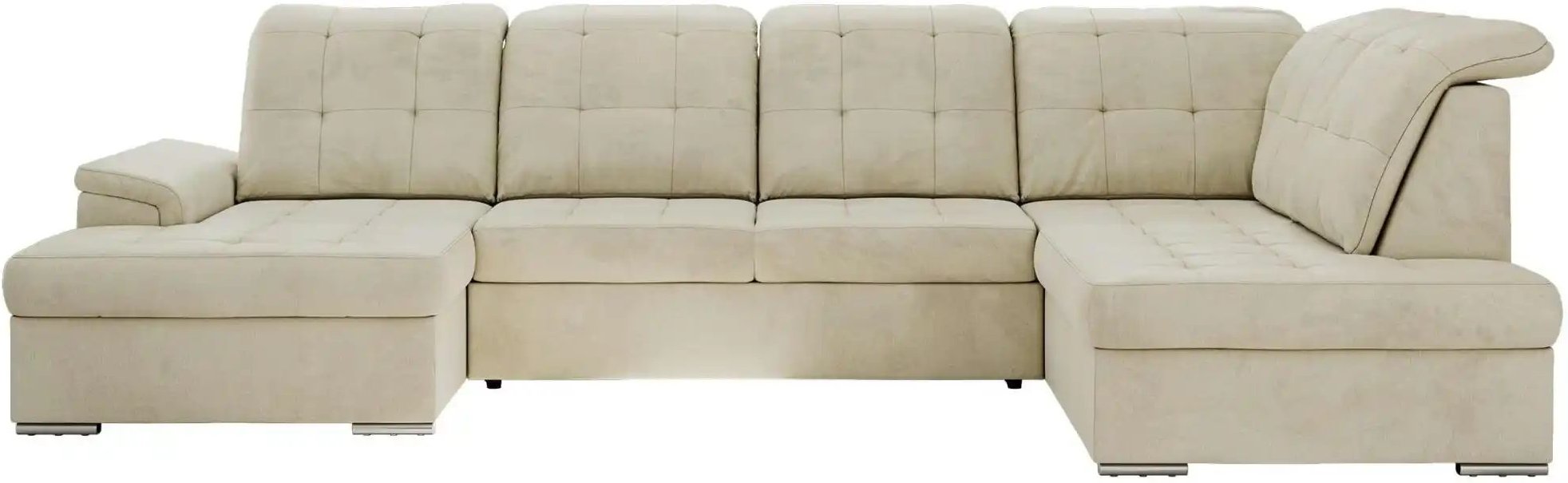 Wohnlandschaft mit Schlaffunktion Madrito ¦ beige ¦ Maße (cm): B: 323 H: 89 Polstermöbel > Sofas > Wohnlandschaften - Hö...