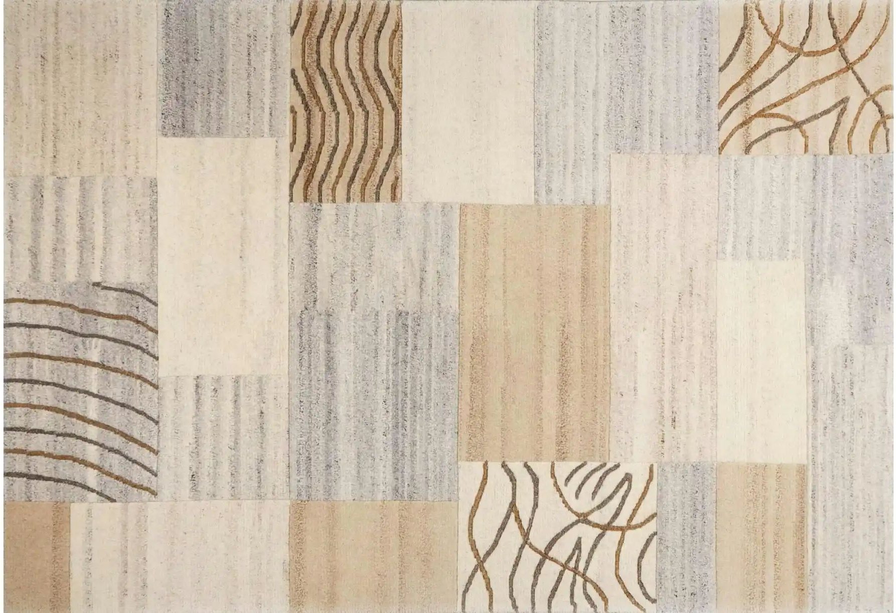 THEKO Wollteppich Nakarta ¦ grau ¦ Wolle ¦ Maße (cm): B: 190 H: 1 Teppiche > Läufer - Höffner