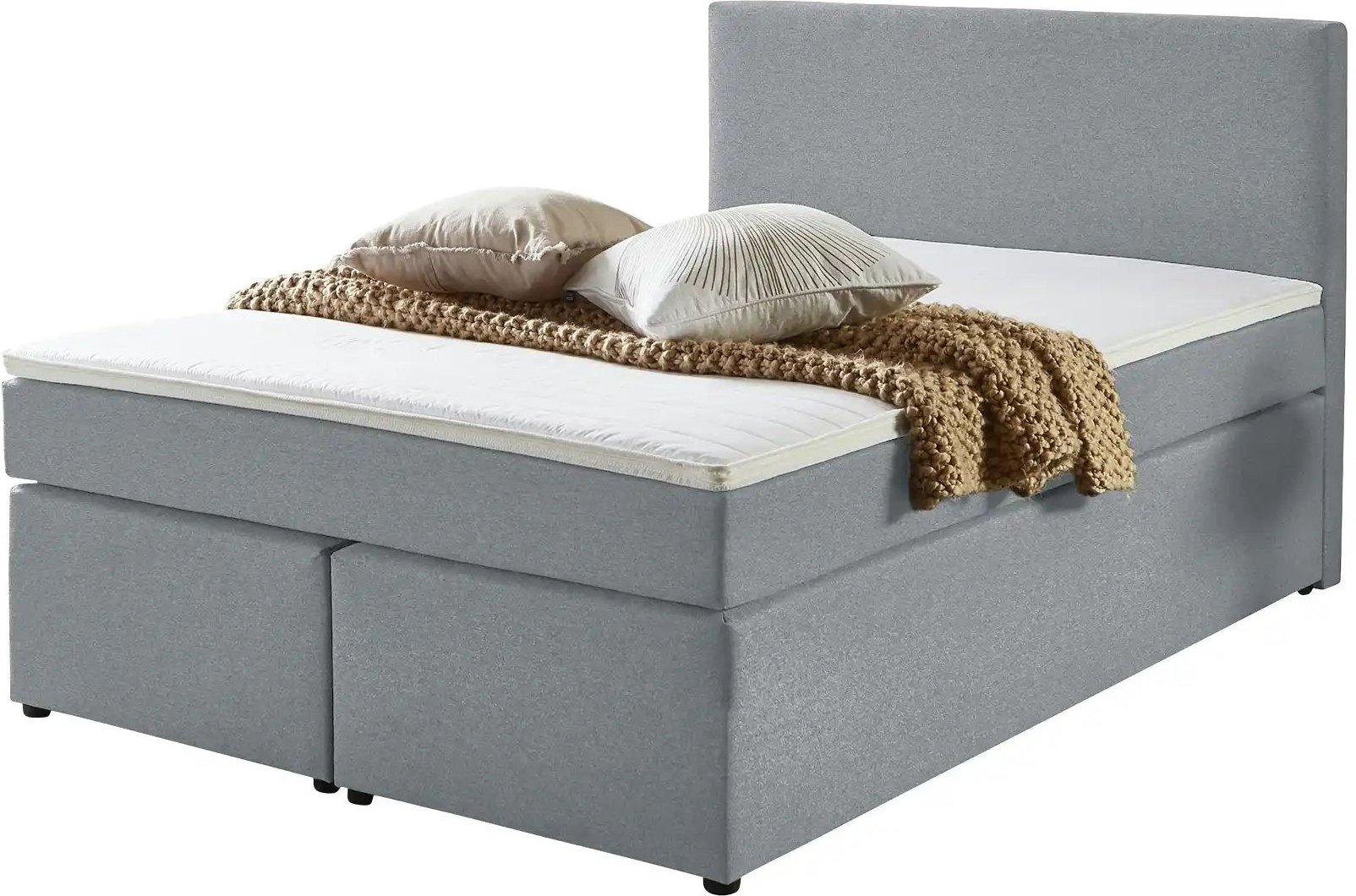 Boxspringbett Ashbourne ¦ silber ¦ Maße (cm): B: 160 H: 105 Betten > Boxspringbetten - Höffner
