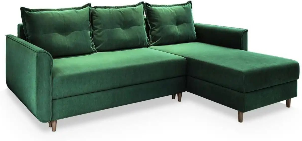 MASSENO Ecksofa mit Schlaffunktion Pisan ¦ grün ¦ Maße (cm): B: 220 H: 91 Polstermöbel > Sofas > Ecksofas - Höffner