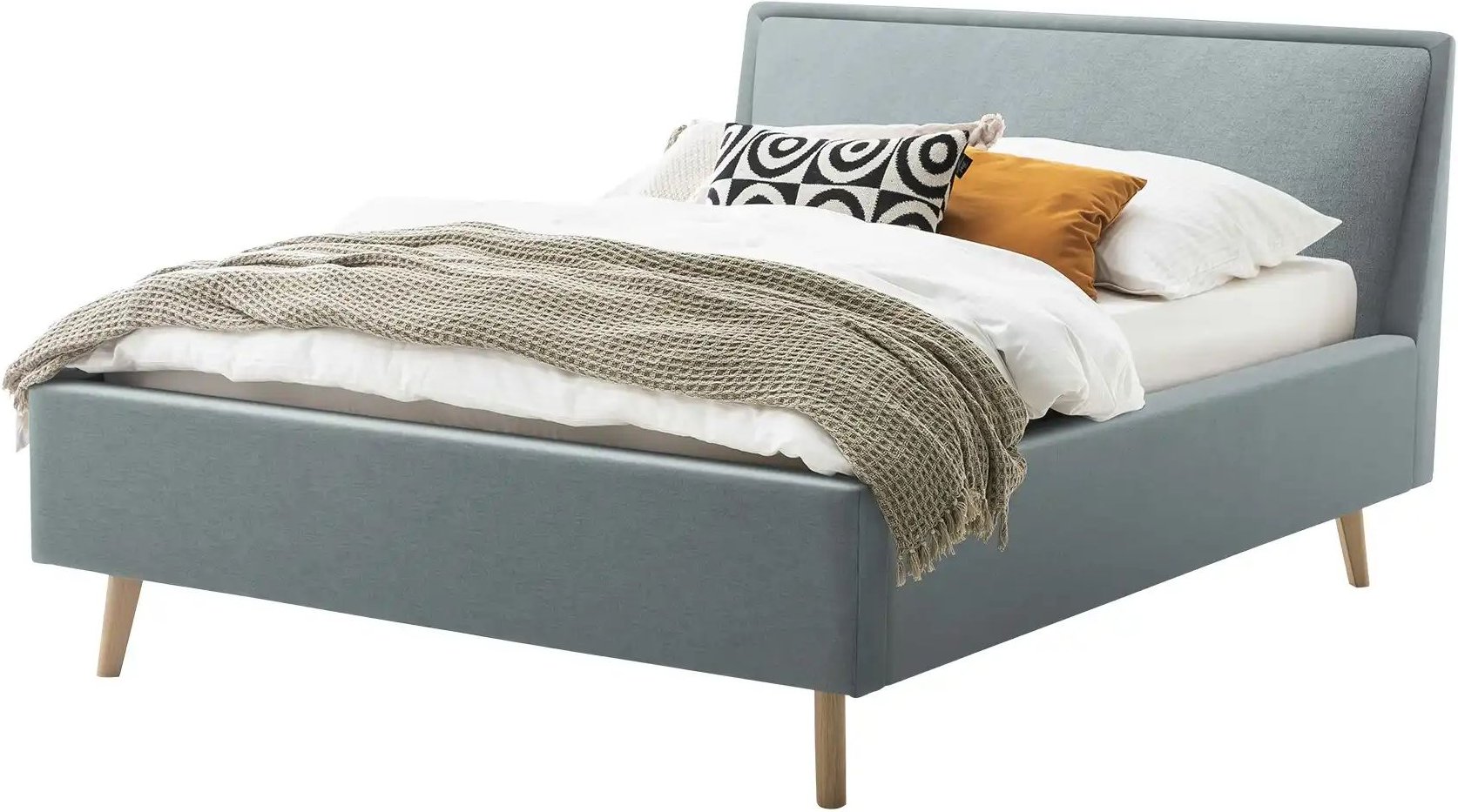 Polsterbett  Fairford ¦ blau ¦ Maße (cm): B: 156 H: 105 T: 224.0 Betten > Komfortbetten - Höffner