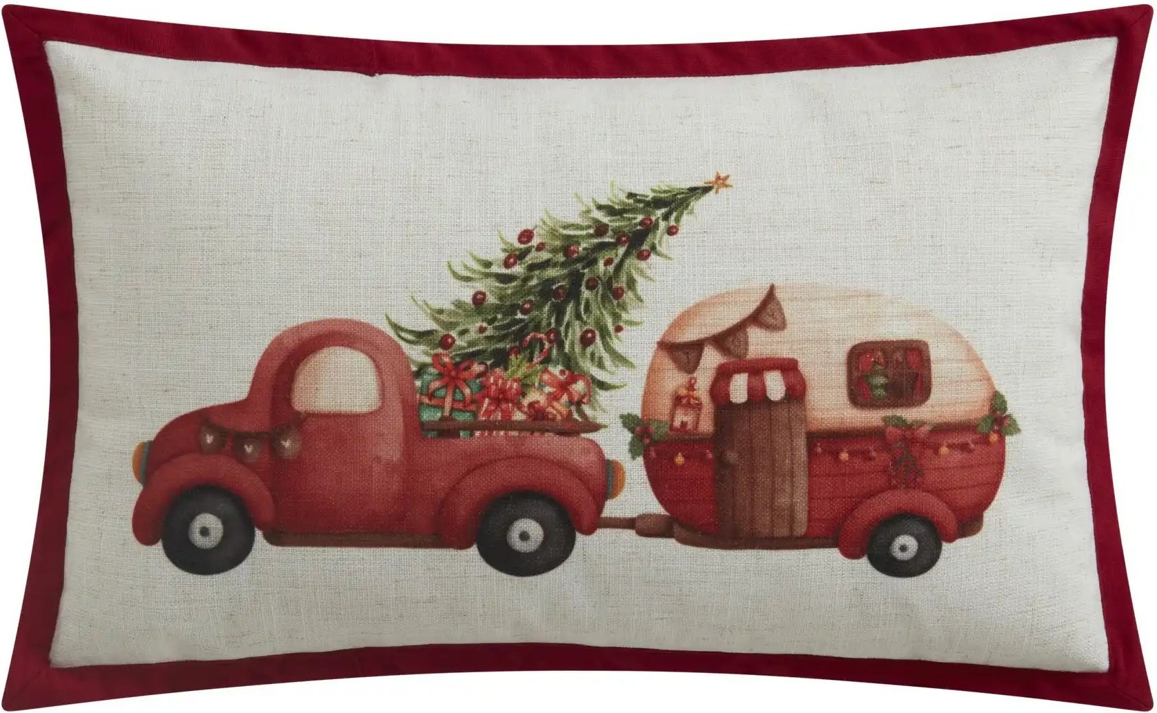 Kissen Weihnachtsauto ¦ rot ¦ Maße (cm): B: 30 Weihnachten - Höffner