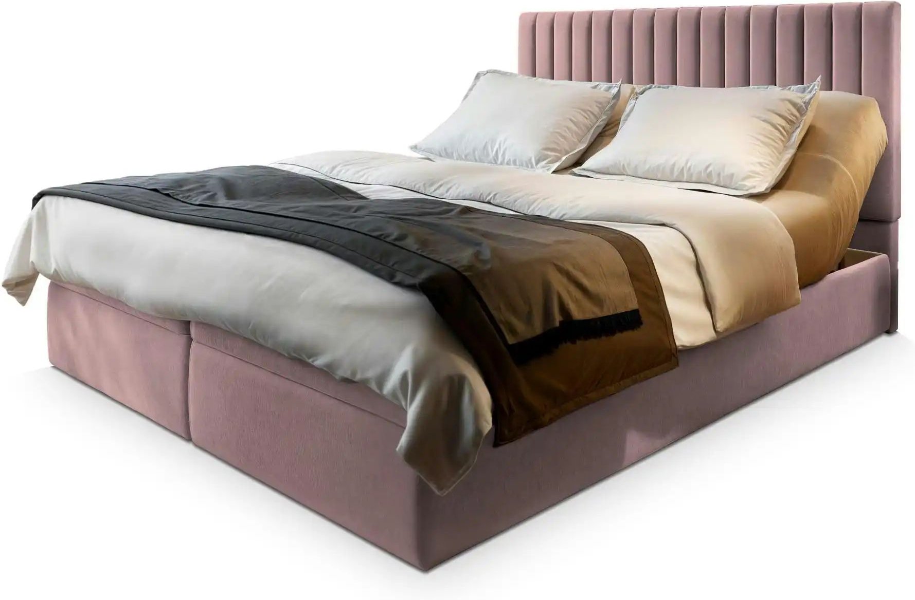 MASSENO Boxbett mit Bettkasten Murlo ¦ braun ¦ Maße (cm): B: 160 H: 98 Betten > Polsterbetten - Höffner