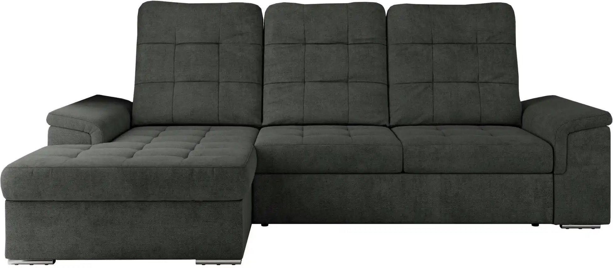 Ecksofa mit Schlaffunktion Madrito ¦ grau ¦ Maße (cm): B: 256 H: 89 Polstermöbel > Sofas > Ecksofas - Höffner