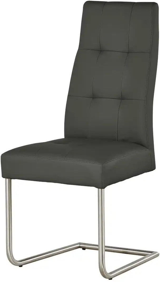 Woodford Kunstleder-Schwingstuhl mit Steppung Thea ¦ grau ¦ Maße (cm): B: 47 H: 104 T: 60.0 Stühle > Schwingstühle - Höf...