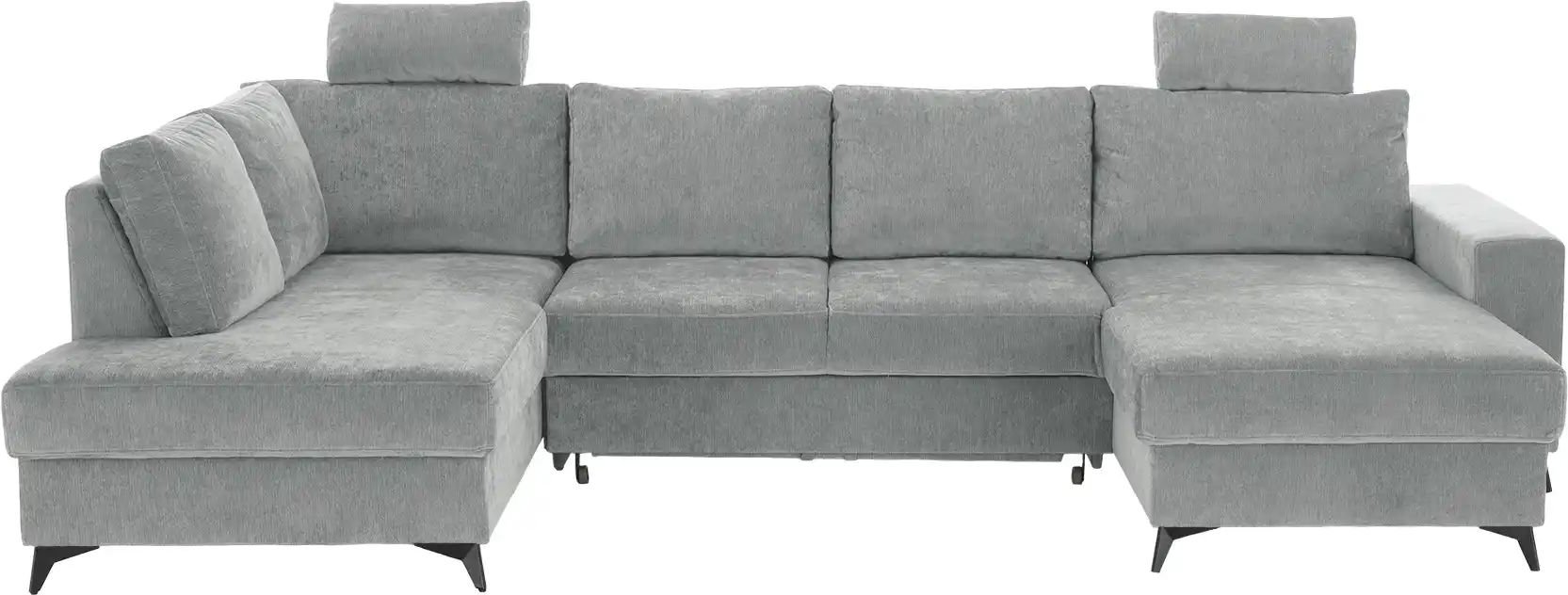 uno Wohnlandschaft mit Schlaffunktion Salamanca ¦ grau ¦ Maße (cm): B: 280 H: 87 T: 189.0 Polstermöbel > Sofas > Schlafs...