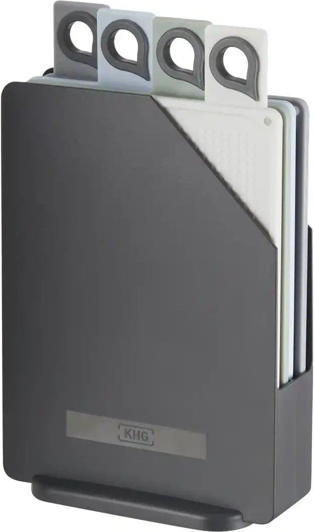 KHG Schneidebretterset ¦ mehrfarbig ¦ Kunststoff ¦ Maße (cm): B: 15,5 T: 7.0 Küchenzubehör & Helfer > Schneidebretter ...