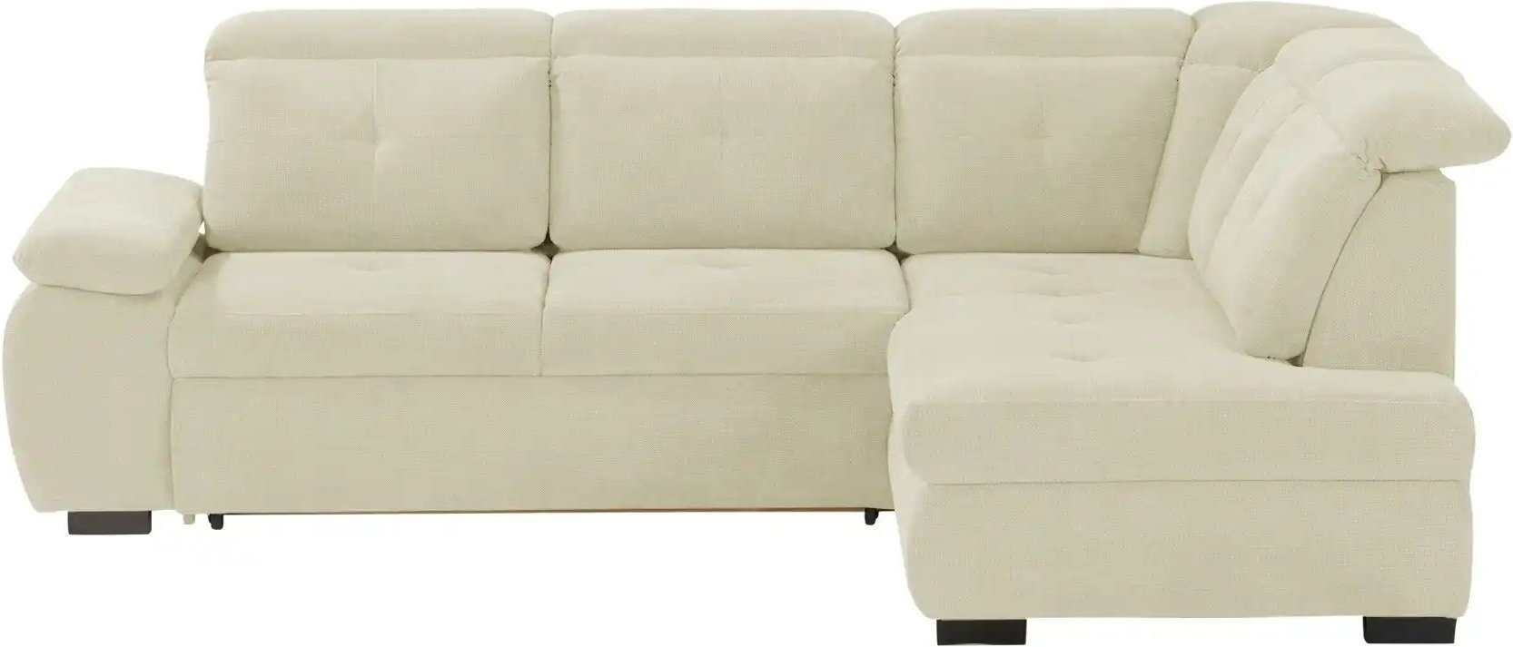smart Ecksofa mit Kopfteilverstellung Tamara ¦ creme ¦ Maße (cm): H: 90 Polstermöbel > Sofas > 3-Sitzer - Höffner