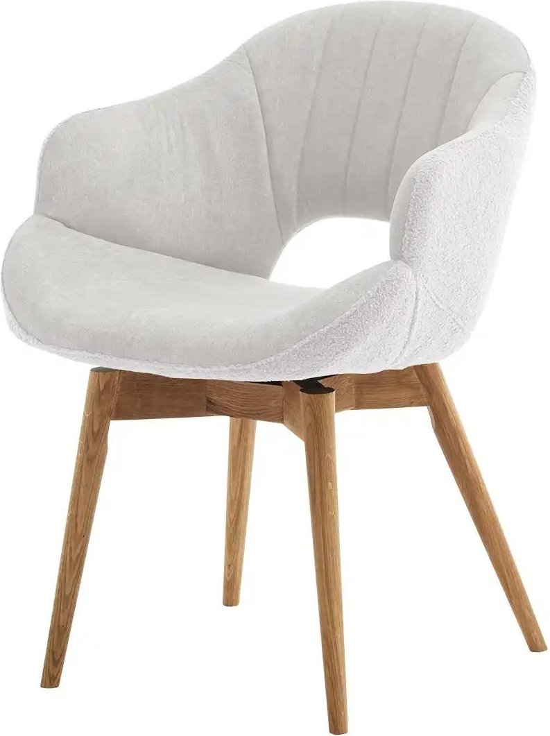 Gray & Jones Armlehnstuhl mit Massivholzgestell Black Coast Two ¦ creme ¦ Maße (cm): B: 58 H: 83 T: 59.0 Stühle > Esszim...