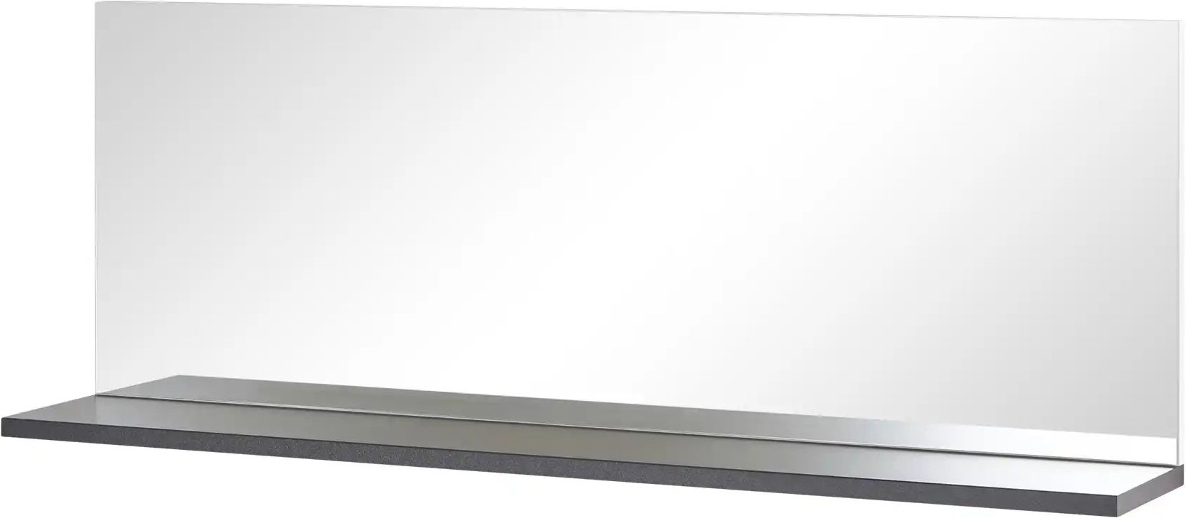 Spiegel 129 x 47 cm Titan ¦ grau ¦ Holzwerkstoff ¦ Maße (cm): B: 129 H: 47 T: 20.0 Garderoben & Kleiderstangen > Gardero...