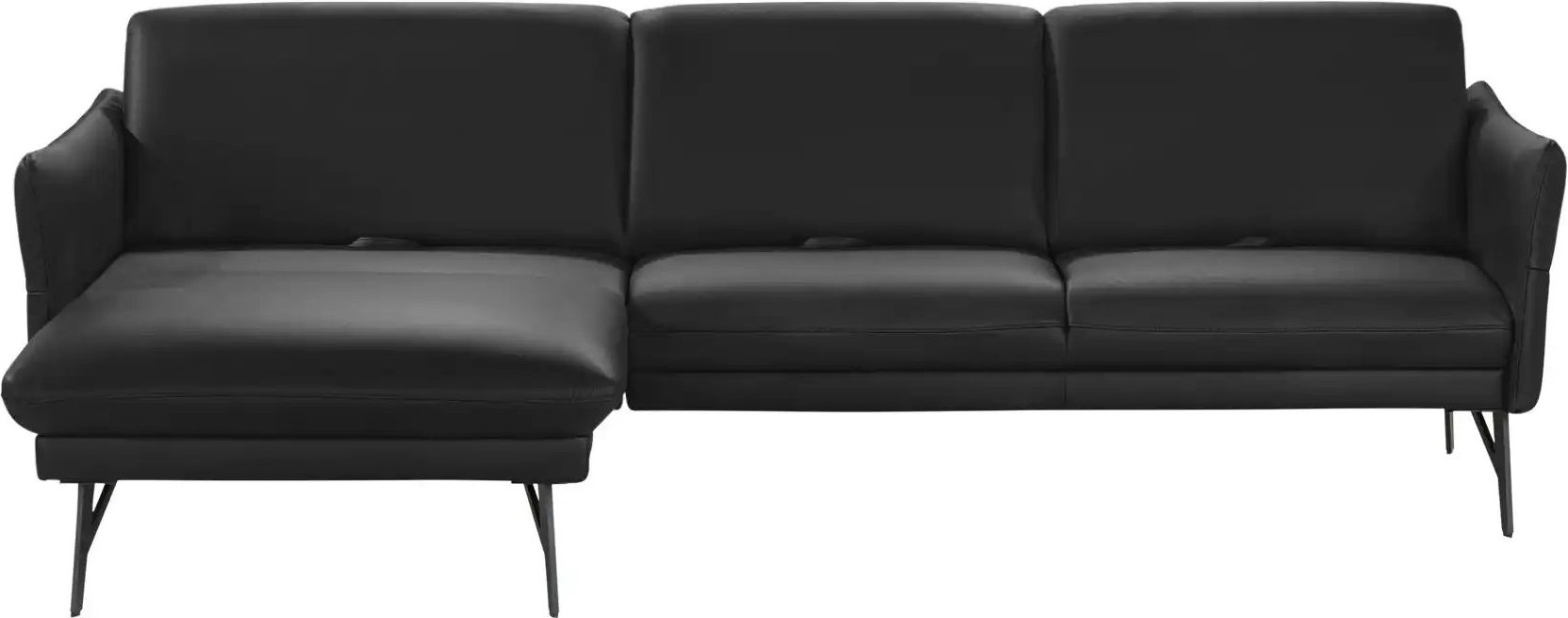 himolla Ecksofa Leder 1928 ¦ schwarz ¦ Maße (cm): B: 280 H: 83 T: 175.0 Polstermöbel > Sofas > Ecksofas - Höffner