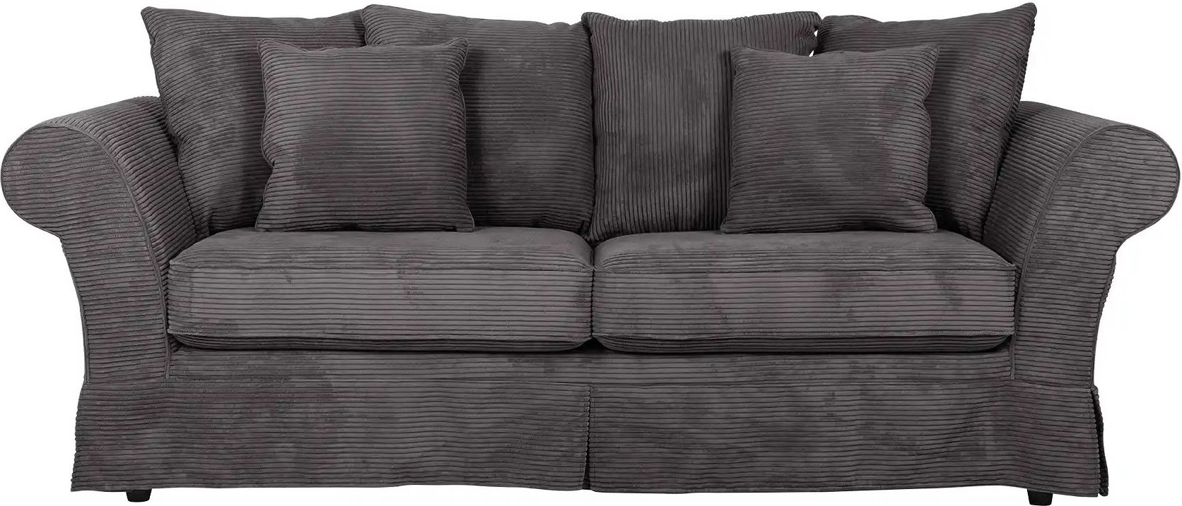 Einzelsofa Olivia ¦ grau ¦ Maße (cm): B: 240 H: 100 T: 98.0 Polstermöbel > Sofas > 3-Sitzer - Höffner