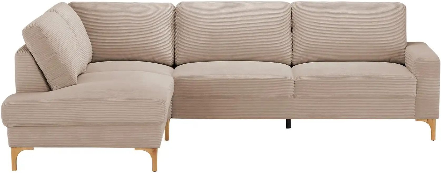 Gray & Jones Cord-Sofa Capa ¦ braun ¦ Maße (cm): B: 276 H: 86 T: 200.0 Polstermöbel > Sofas > Ecksofas - Höffner