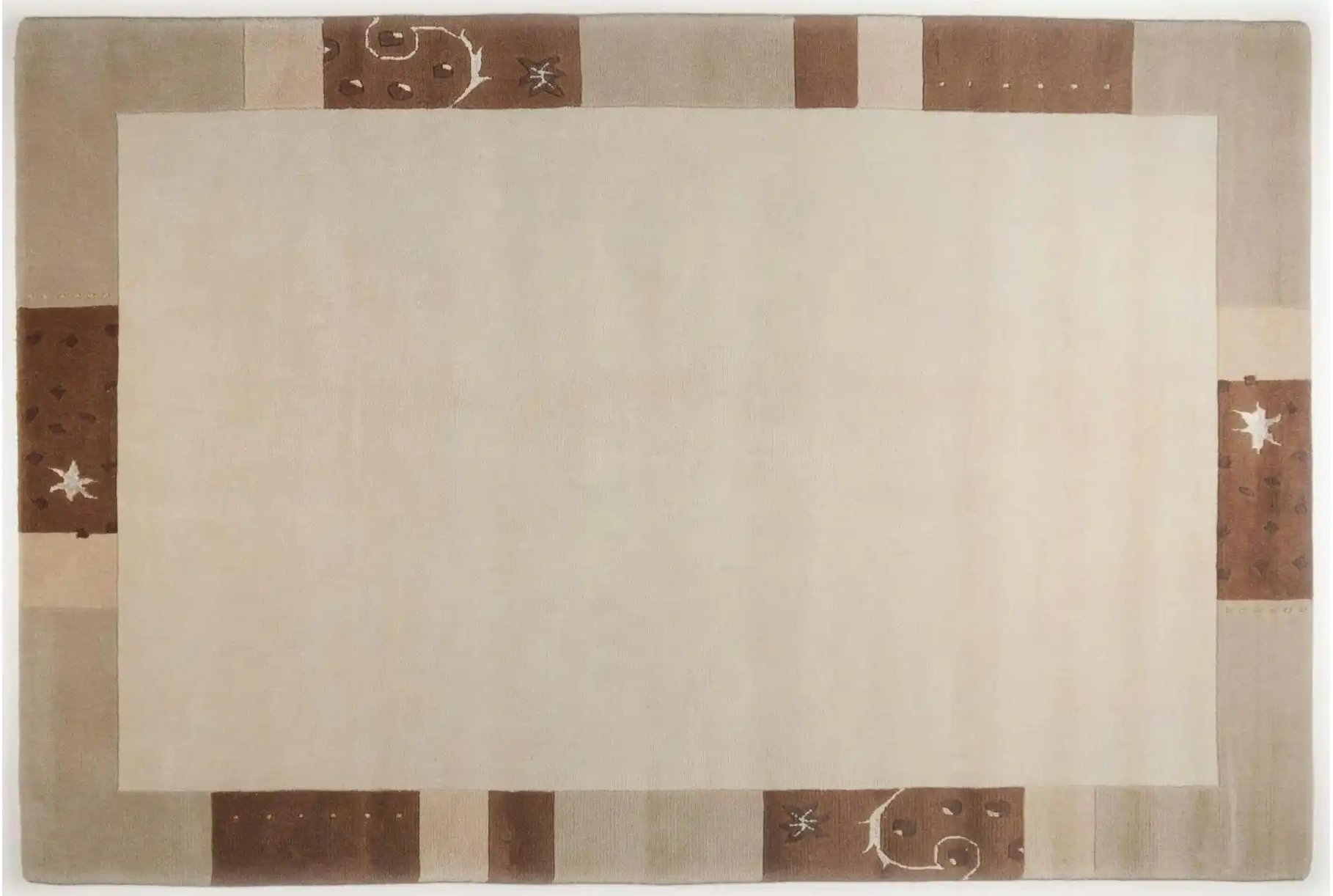 THEKO Wollteppich Royal Ganges ¦ beige ¦ Viskose ¦ Maße (cm): B: 90 H: 1,3 Teppiche > Wohnteppiche > Teppiche 90x160 cm...