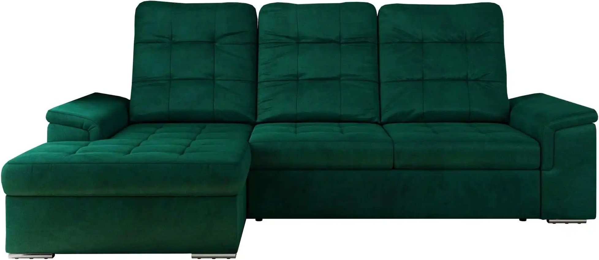 Ecksofa mit Schlaffunktion Madrito ¦ grün ¦ Maße (cm): B: 256 H: 89 Polstermöbel > Sofas > Ecksofas - Höffner
