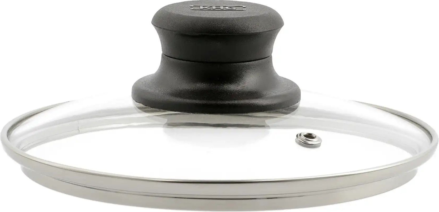 KHG Glasdeckel ¦ transparent/klar ¦ Edelstahl,Kunststoff,Glas Ø: 16 Töpfe & Pfannen & Zubehör > Spritzschutz und Decke...