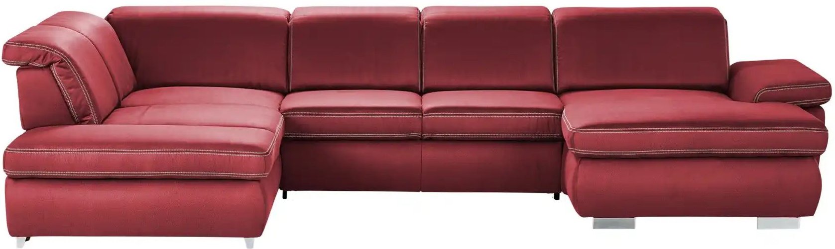 Lounge Collection Wohnlandschaft mit verschiedenen Funktionen Amanda ¦ rot ¦ Maße (cm): B: 379 H: 85 T: 260.0 Polstermöb...