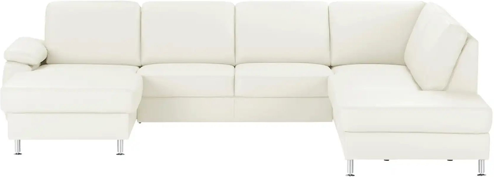 meinSofa Wohnlandschaft mit Sitz- und Rückenbezug aus Leder Kathi ¦ weiß ¦ Maße (cm): B: 309 H: 86 T: 235.0 Polstermöbel...