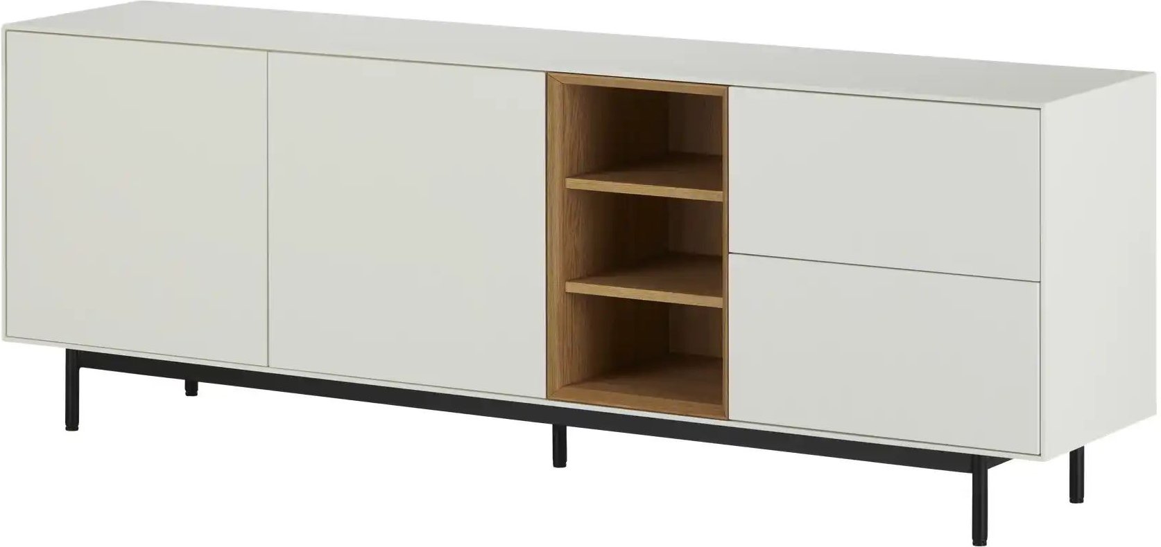 sound+vision Sideboard Alpha ¦ weiß ¦ Maße (cm): B: 202 H: 71 T: 43.0 Kommoden & Sideboards > Sideboards - Höffner