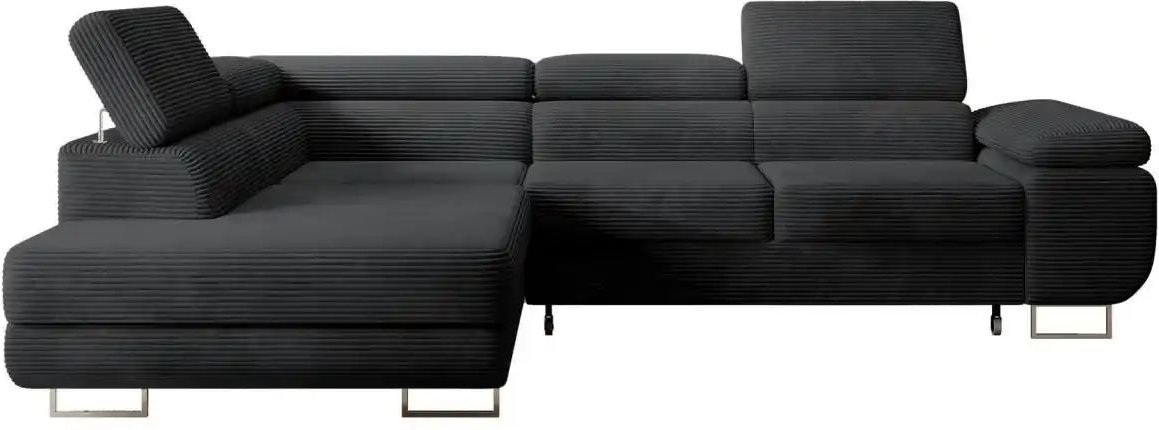 Selsey Ecksofa mit Schlaffunktion Stevil ¦ schwarz ¦ Maße (cm): B: 275 H: 90 Polstermöbel > Sofas > Ecksofas - Höffner