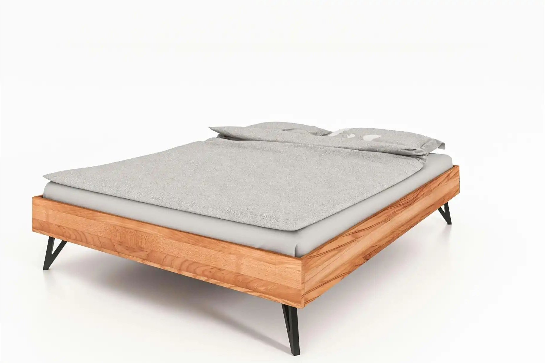 Massivholzbett ohne Kopfteil Karl ¦ holzfarben ¦ Maße (cm): B: 200 H: 38 Betten > Bettgestelle - Höffner