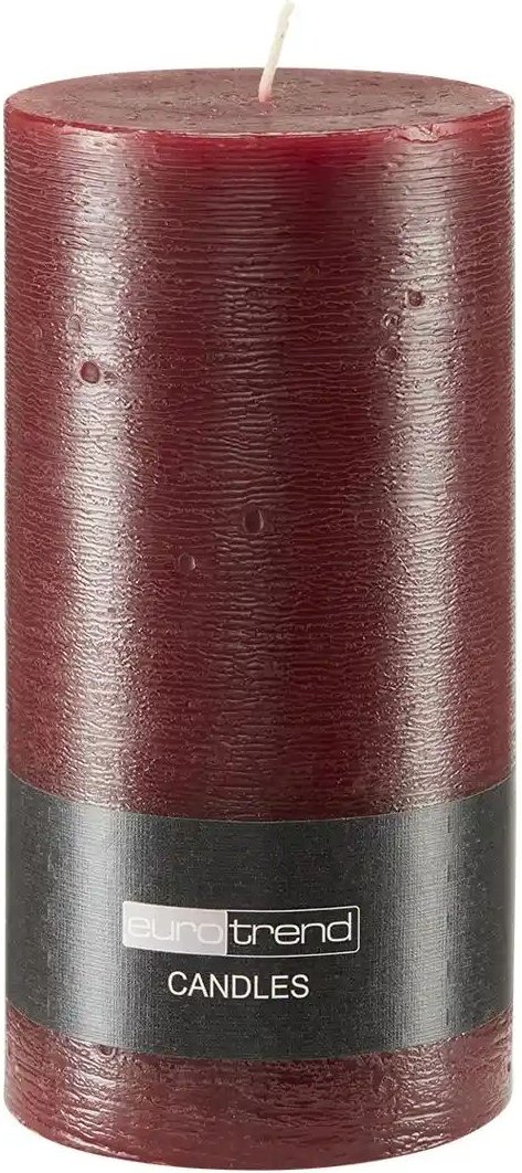 Zylinderkerze Rusti ¦ rot ¦ Wachs ¦ Maße (cm): H: 19 Ø: 10 Accessoires > Kerzen & Kerzenständer - Höffner