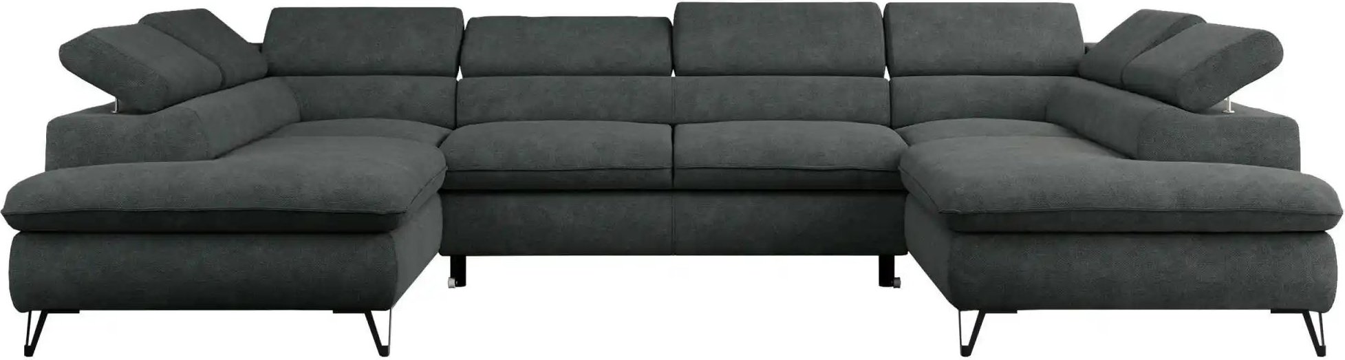 Wohnlandschaft Peter ¦ grau ¦ Maße (cm): B: 346 H: 76 Polstermöbel > Sofas > Wohnlandschaften - Höffner