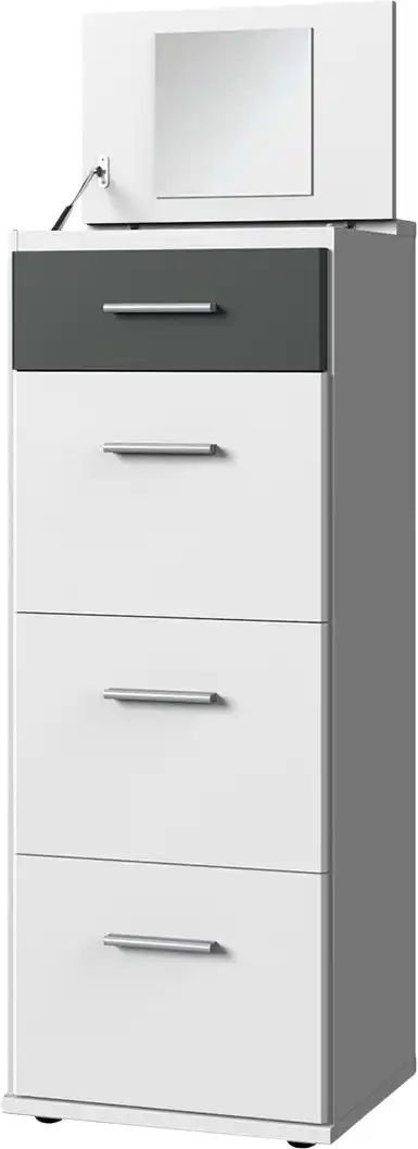 Thumbnail - Hochkommode Joker ¦ weiß ¦ Maße (cm): B: 46 H: 121 T: 40.0 Kommoden & Sideboards > Highboards - Höffner