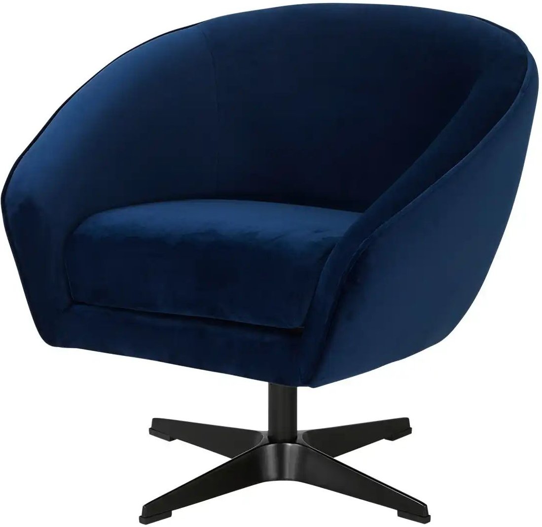 switch Drehsessel Roma Mikrofaser ¦ blau ¦ Maße (cm): B: 80 H: 75 T: 80.0 Polstermöbel > Sessel > Drehsessel - Höffner