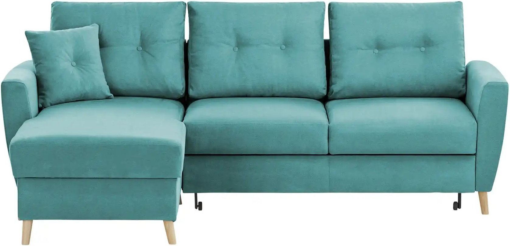 Thumbnail - Ecksofa Carla ¦ türkis/petrol ¦ Maße (cm): B: 230 H: 93 T: 159.0 Polstermöbel > Sofas > 3-Sitzer - Höffner
