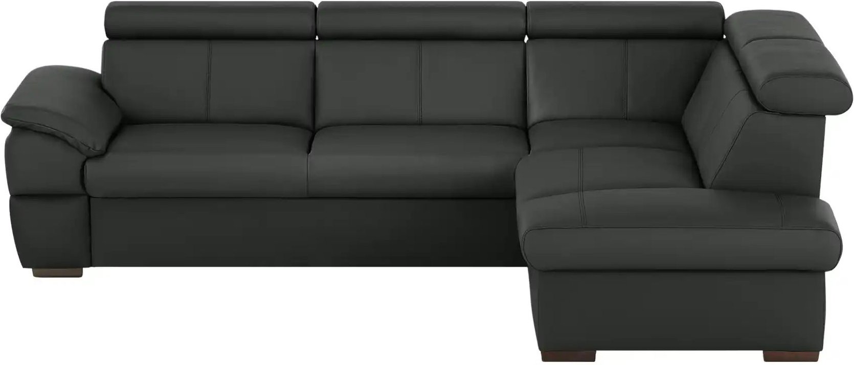 uno Ecksofa aus Echtleder Town ¦ schwarz ¦ Maße (cm): B: 264 H: 76 T: 210.0 Polstermöbel > Sofas > Ecksofas - Höffner