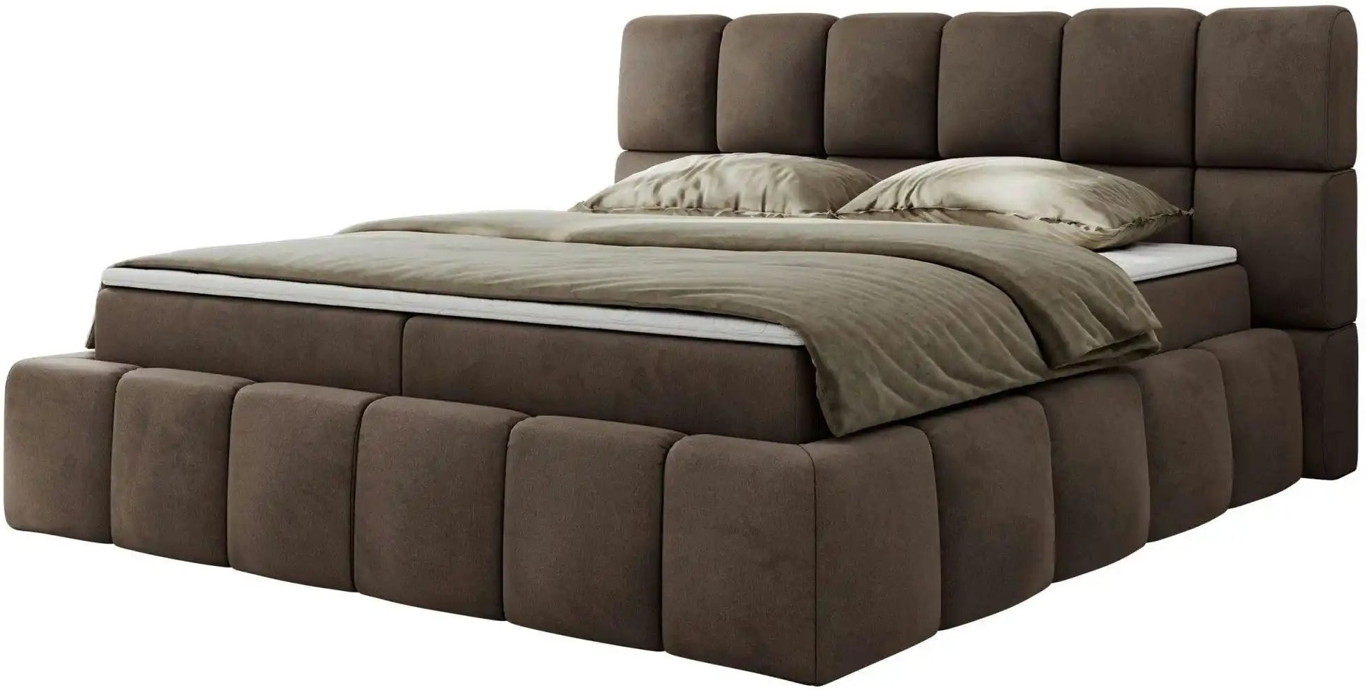 Boxbett mit Bettkasten Nira ¦ braun ¦ Maße (cm): B: 194 H: 113 Betten > Komfortbetten - Höffner