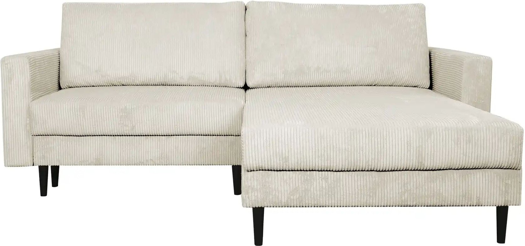 uno Ecksofa trendiger Cordstoff Livorno ¦ creme ¦ Maße (cm): B: 221 H: 105 T: 153.0 Polstermöbel > Sofas > Ecksofas - Hö...