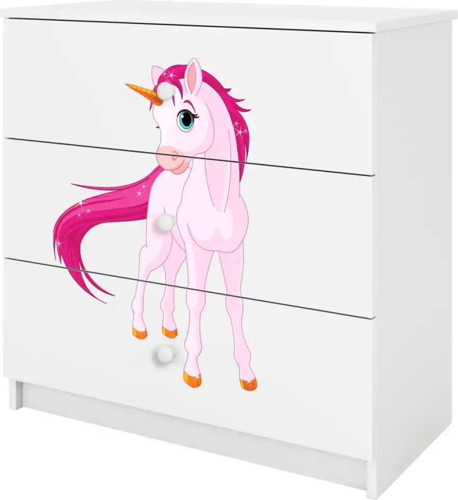 Thumbnail - Kommode Einhorn ¦ weiß ¦ Maße (cm): B: 81 H: 80,5 Kommoden & Sideboards > Kommoden - Höffner