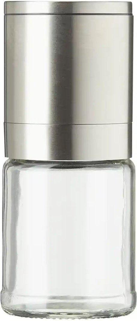 KHG Salzmühle KHG ¦ silber ¦ Edelstahl,Glas ¦ Maße (cm): H: 12,5 Ø: 5.5 Küchenzubehör & Helfer > Küchenhelfer - Höffne...