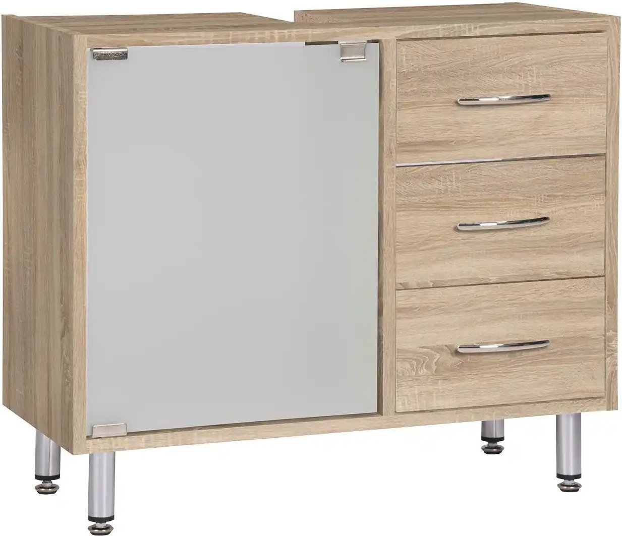 Waschbeckenunterschrank Langesee ¦ holzfarben ¦ Maße (cm): B: 66 H: 58 T: 30.0 Schränke > Badschränke > Waschbecken-unt...