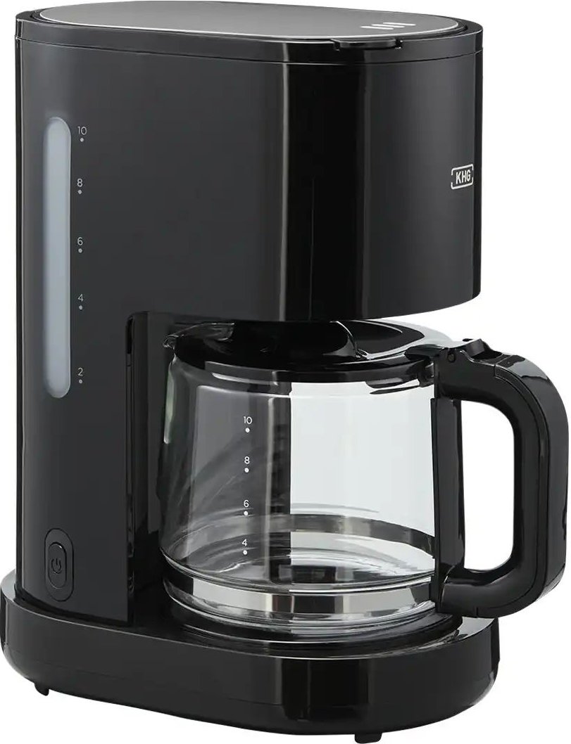 Thumbnail - KHG Kaffeautomat KA-131 GSE ¦ schwarz ¦ Metall,Glas,Kunststoff ¦ Maße (cm): B: 23,5 H: 31 T: 15.0 Elektrokleingeräte > ...