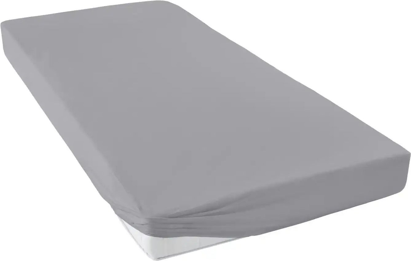 Spannbetttuch ¦ grau ¦ Maße (cm): B: 100 H: 25 Bettwaren > Bettlaken - Höffner