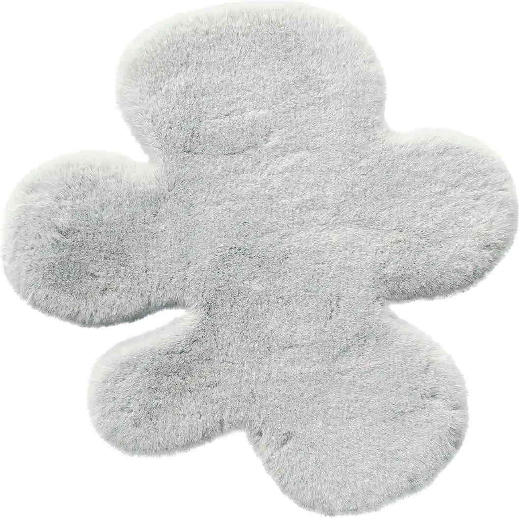 KJUT Kunstfell Fantasieform Bunny Puzzle ¦ grau ¦ Synthetische Fasern ¦ Maße (cm): B: 70 Teppiche > Kinderteppiche - Höf...