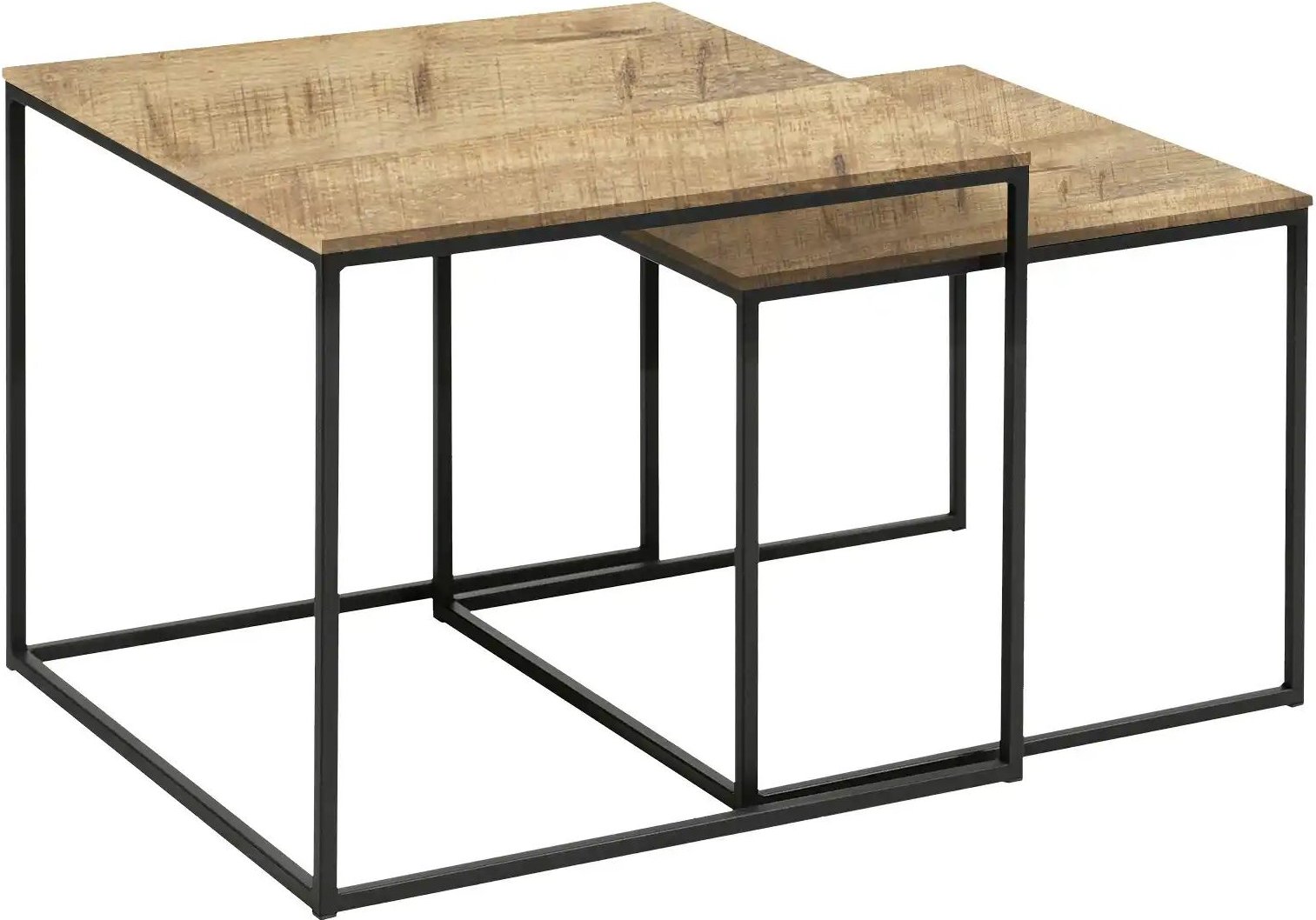 uno Couchtisch 2er Set Simon ¦ holzfarben ¦ Maße (cm): B: 50 H: 43,5 Tische > Couchtische > Couchtische rechteckig - Hö...