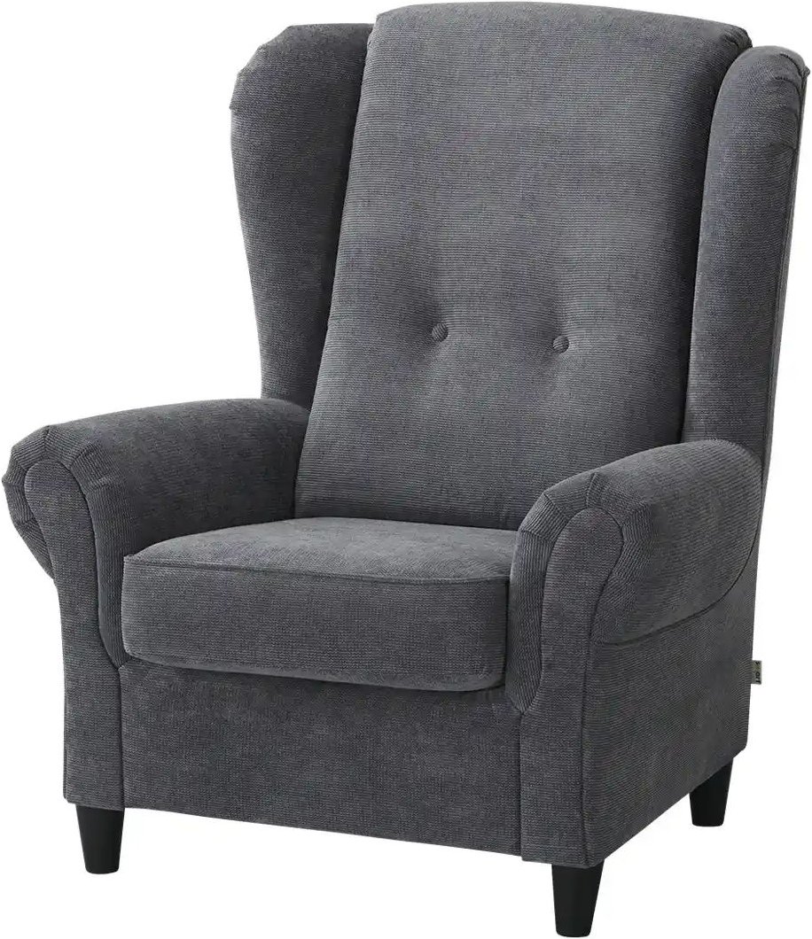 Sessel Kivana ¦ grau ¦ Maße (cm): B: 94 H: 112 T: 94.0 Polstermöbel > Sessel > Ohrensessel - Höffner